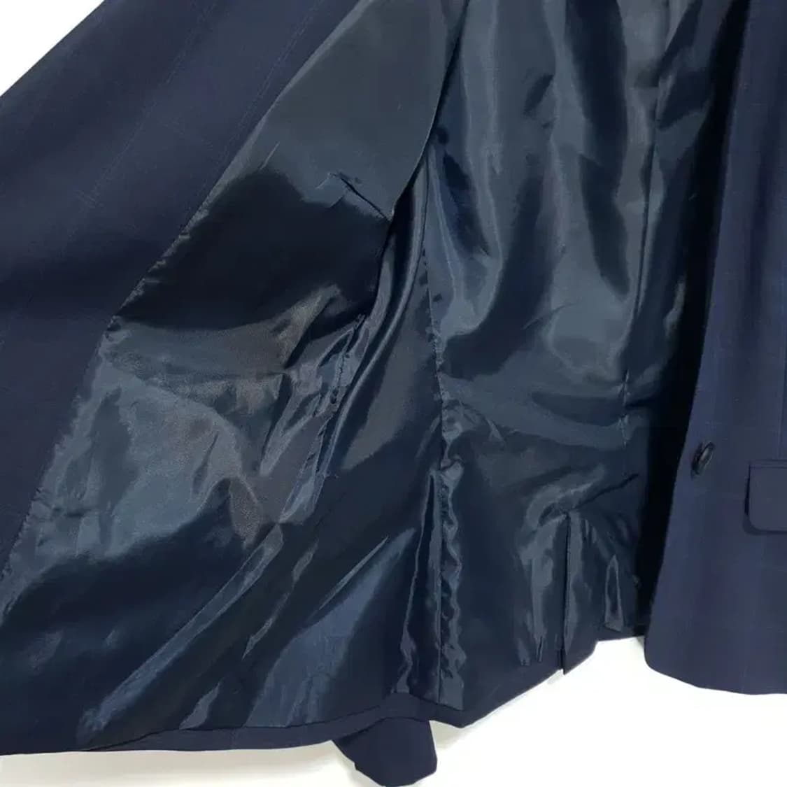 자라 여성 노카라 체크 원버튼 자켓 EUR 40_M1504 상품이미지7