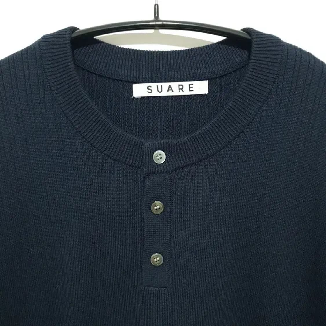 수아레 코튼 헨리넥 워셔블 반팔 니트 L_S1365 상품이미지2