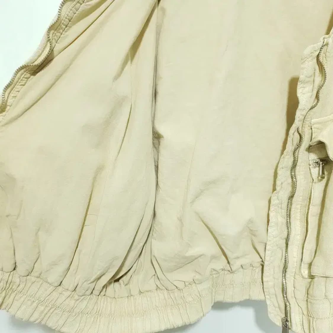 자라 린넨 크롭 봄버 자켓 S_M1505 상품이미지6