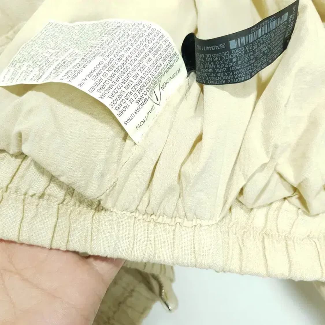 자라 린넨 크롭 봄버 자켓 S_M1505 상품이미지7