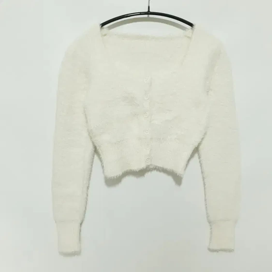 앙고라 크롭 니트 가디건 F_M1507 상품이미지1