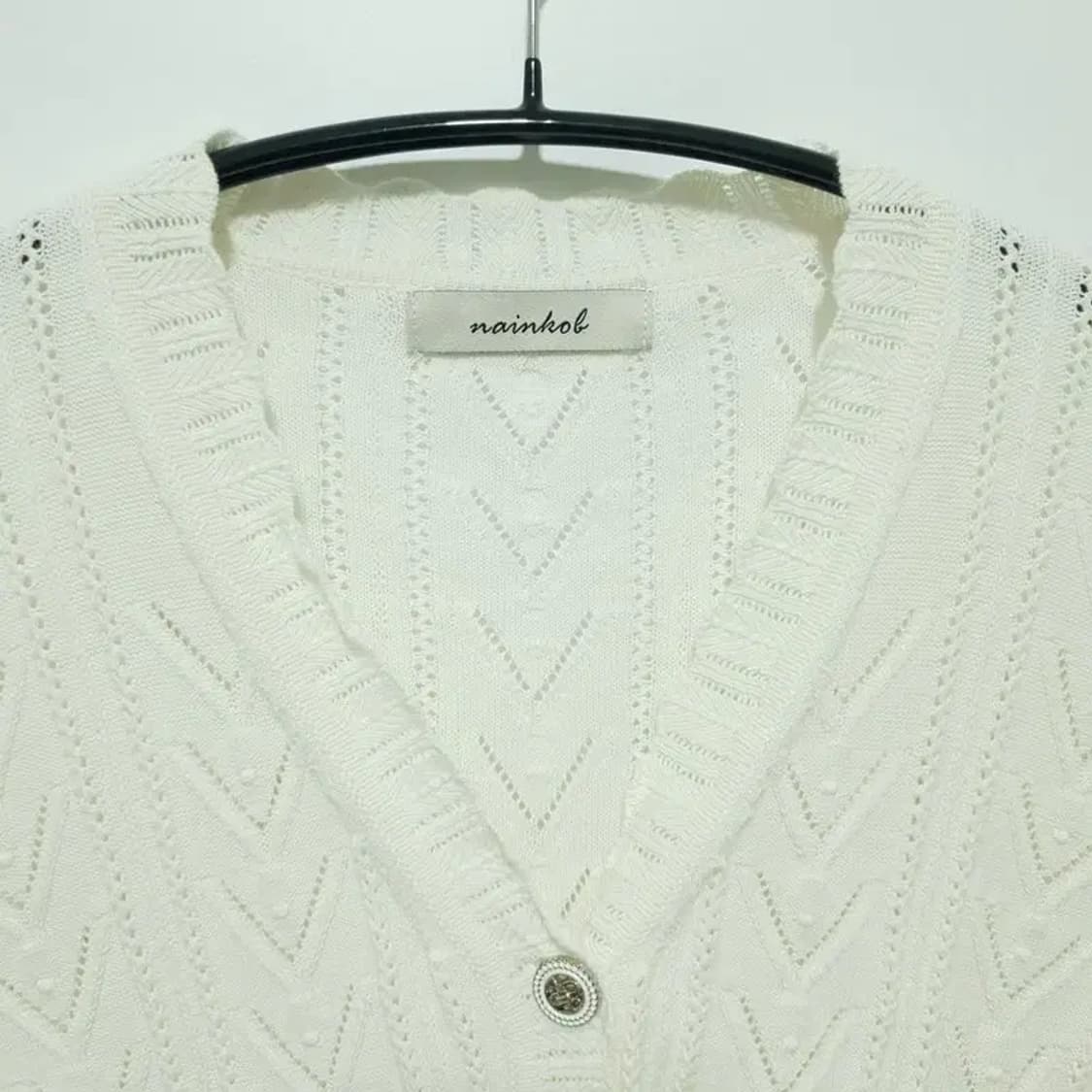 나인콥 펀칭 니트 가디건 F_M1529 상품이미지2