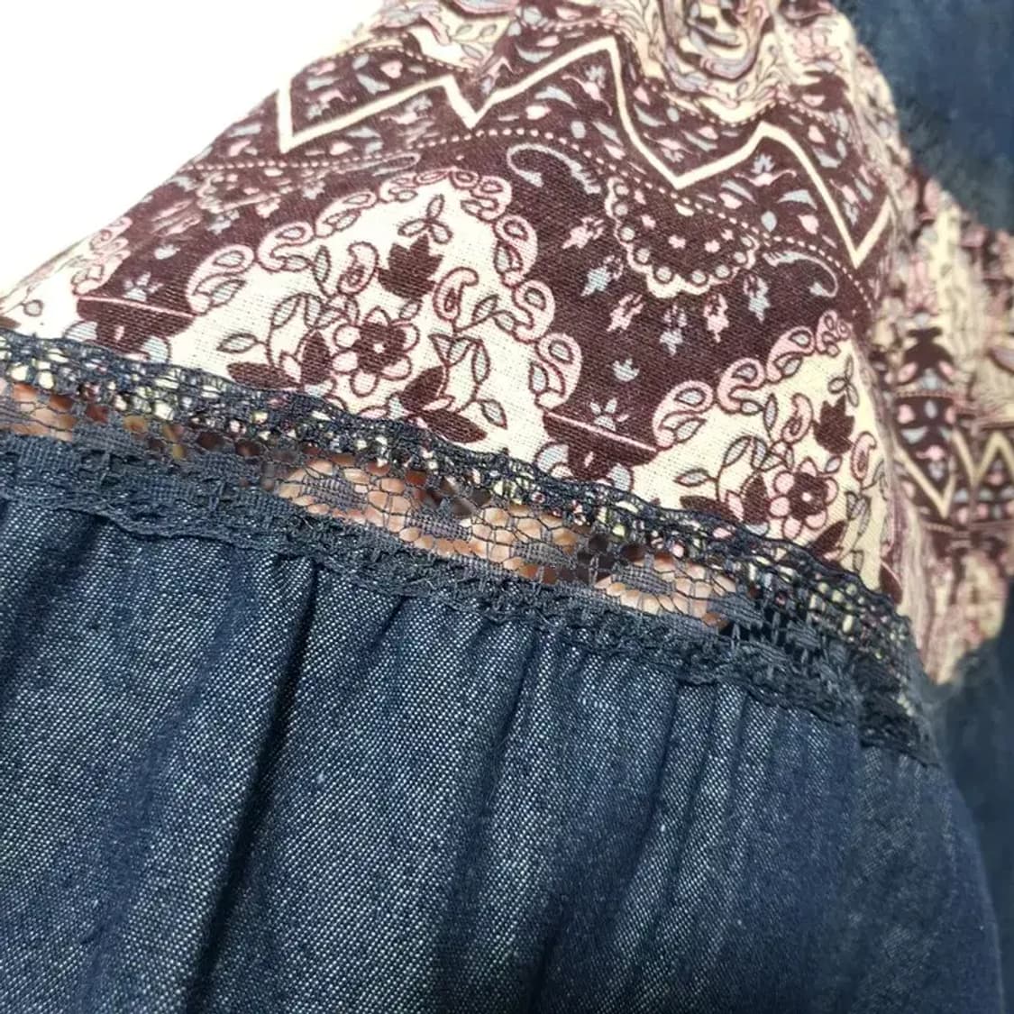 에스닉 배색 스커트 F_S1392 상품이미지5