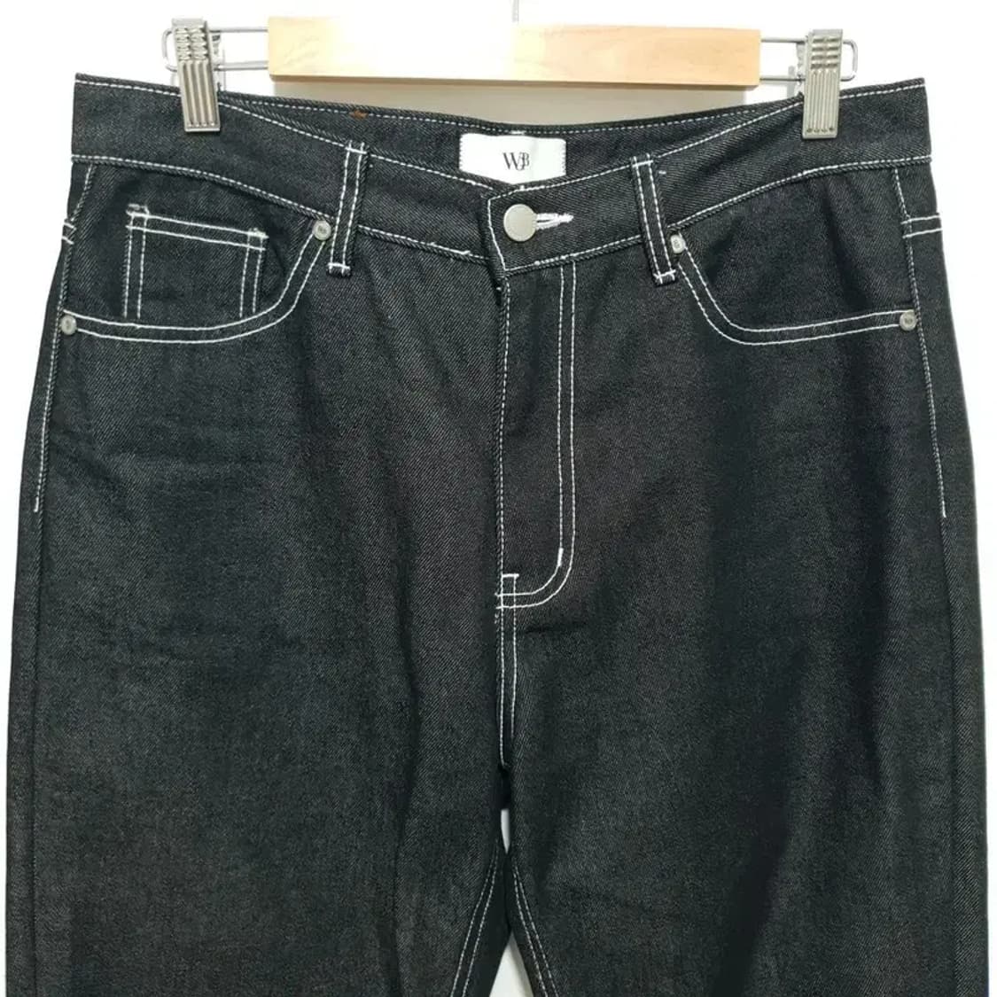 웨스트그랜드블러바드 세미 와이드 생지 데님 팬츠 L_M1534 상품이미지2