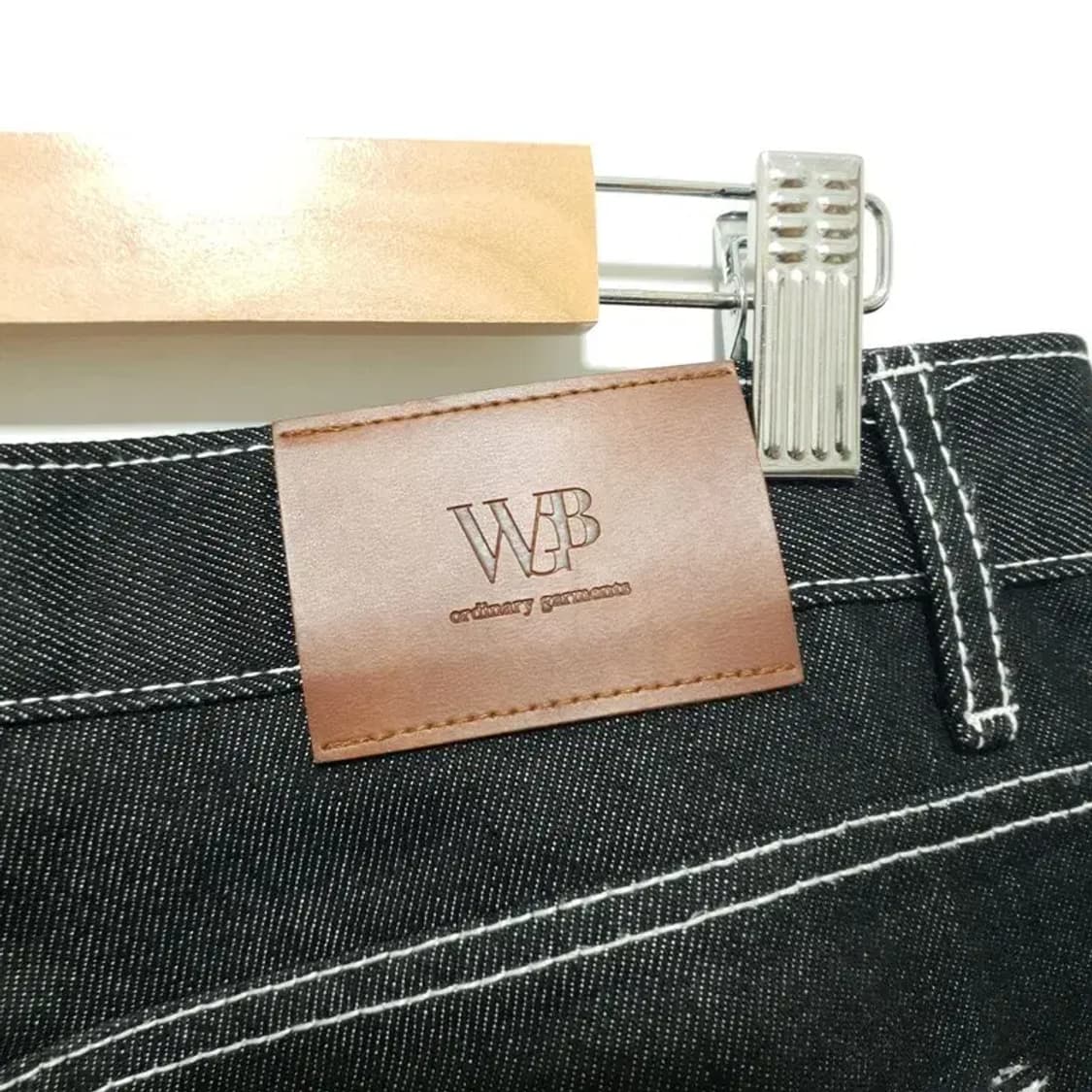 웨스트그랜드블러바드 세미 와이드 생지 데님 팬츠 L_M1534 상품이미지5