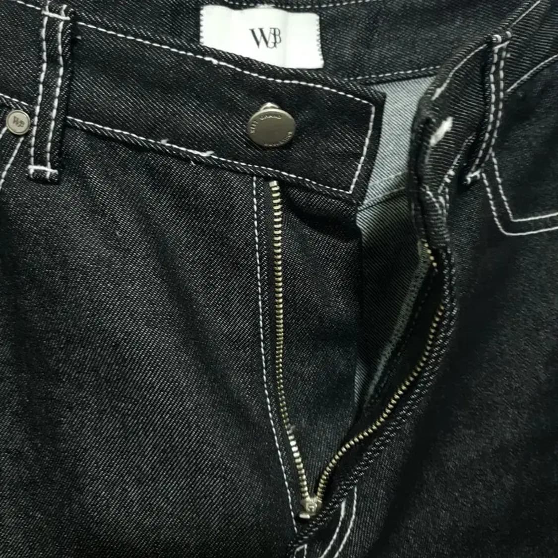 웨스트그랜드블러바드 세미 와이드 생지 데님 팬츠 L_M1534 상품이미지6