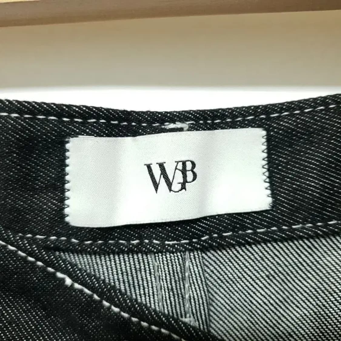 웨스트그랜드블러바드 세미 와이드 생지 데님 팬츠 L_M1534 상품이미지7