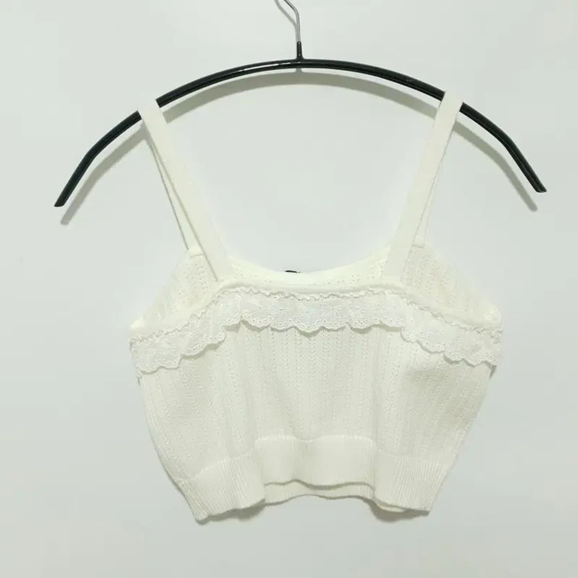 샵사이다 리본 니트 크롭 탑 L_S1399 상품이미지3