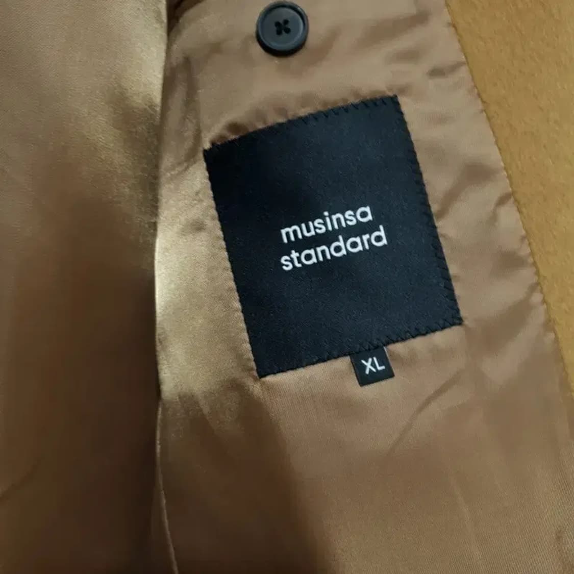 무탠다드 대디 숄더 싱글 롱 코트 XL_W0361 상품이미지6