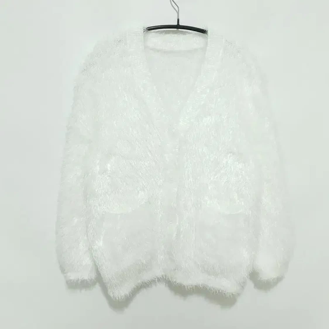 여성 앙고라 퍼 니트 가디건 F_W0362 상품이미지1