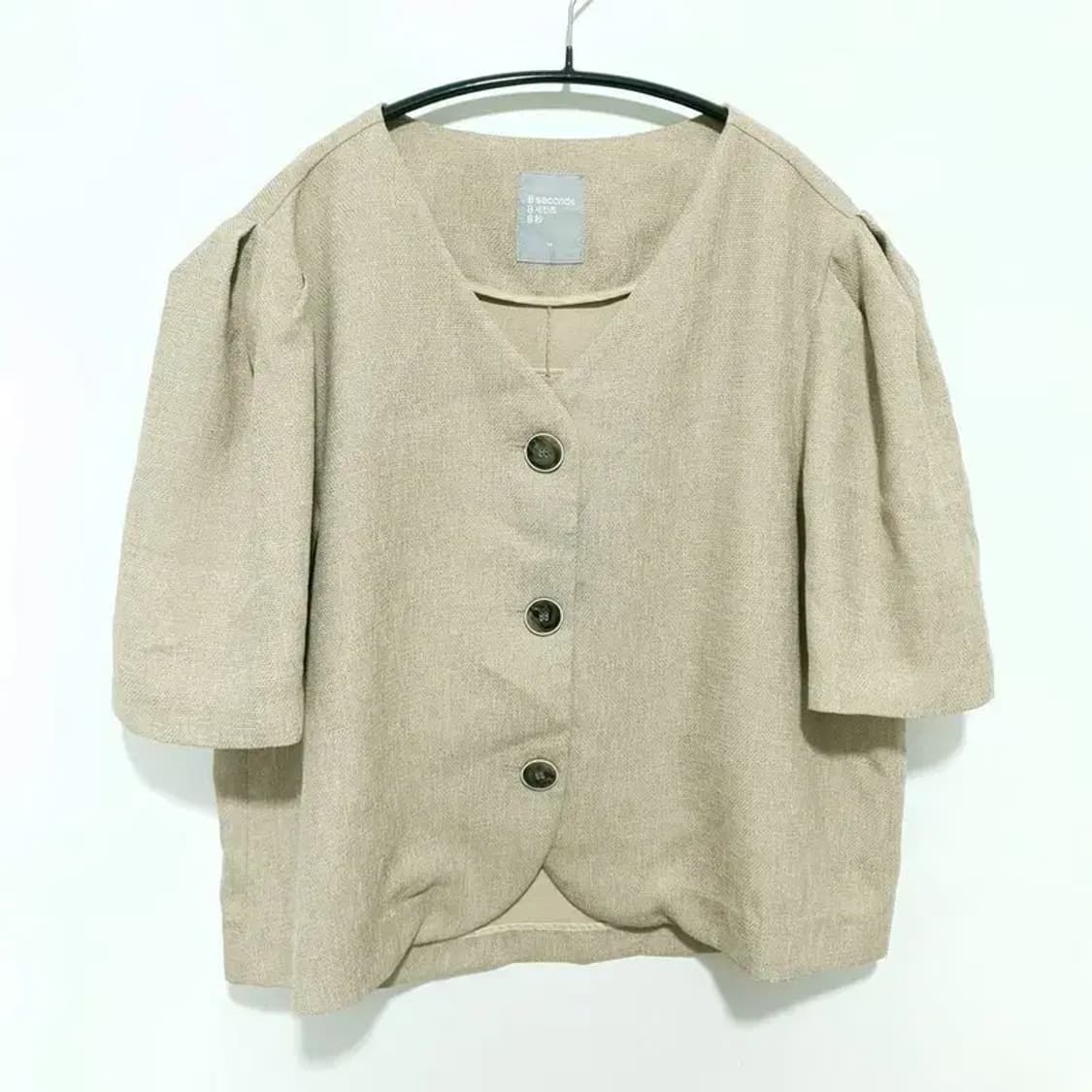 에잇세컨즈 노카라 반소매 자켓 M_S1398 상품이미지1