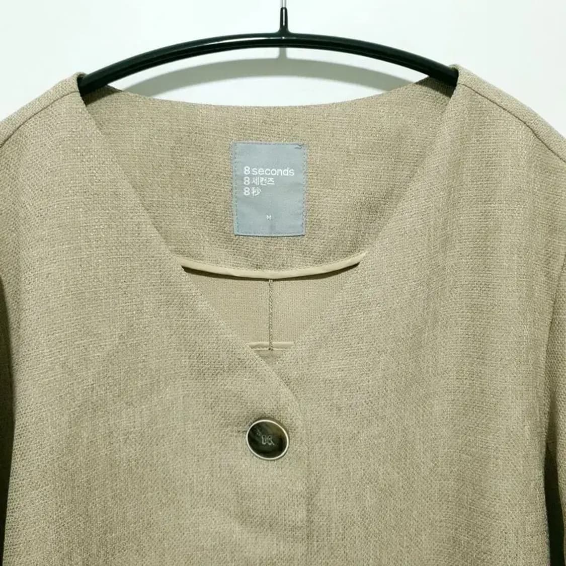 에잇세컨즈 노카라 반소매 자켓 M_S1398 상품이미지2