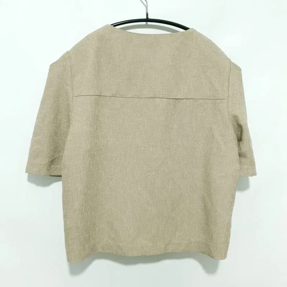 에잇세컨즈 노카라 반소매 자켓 M_S1398 상품이미지5