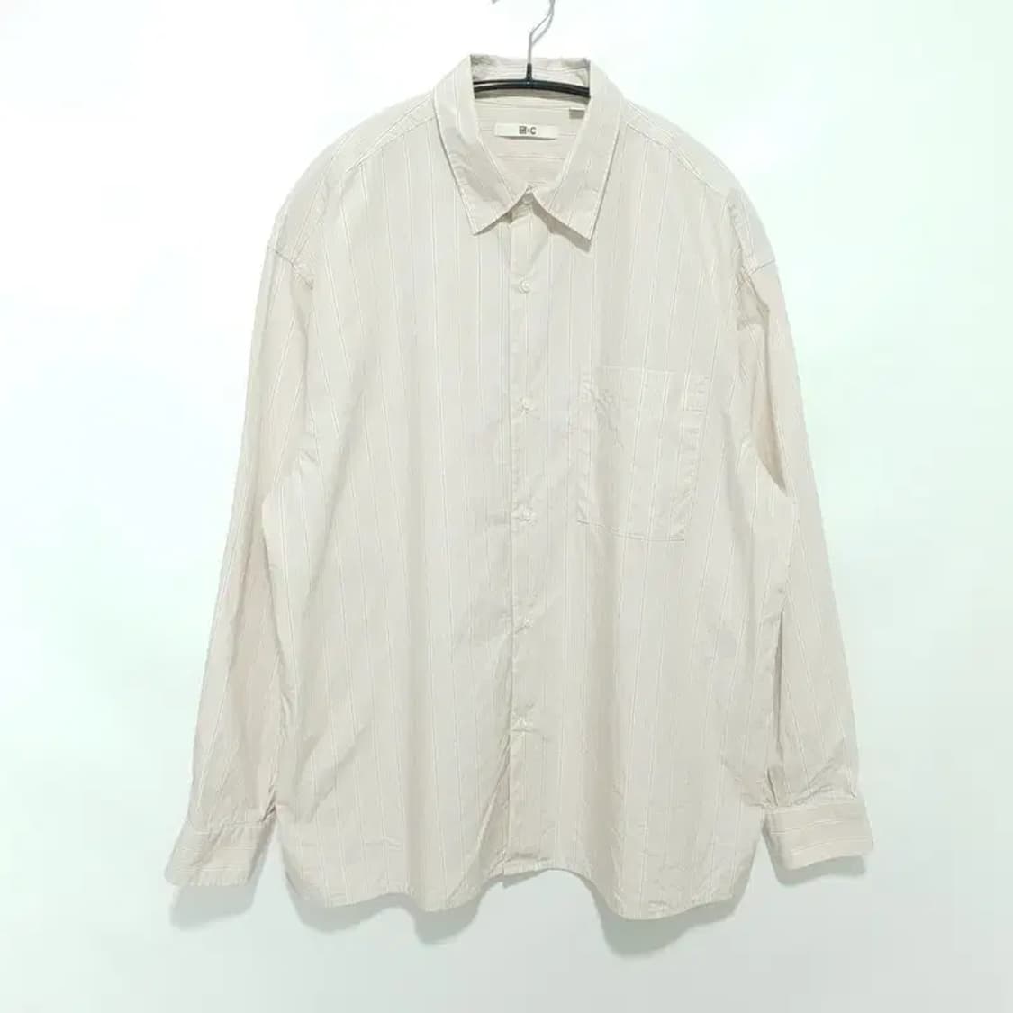 유니클로 C 스트라이프 오버사이즈 셔츠 M_M1567 상품이미지1