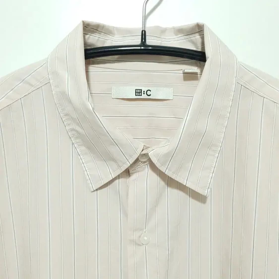 유니클로 C 스트라이프 오버사이즈 셔츠 M_M1567 상품이미지2