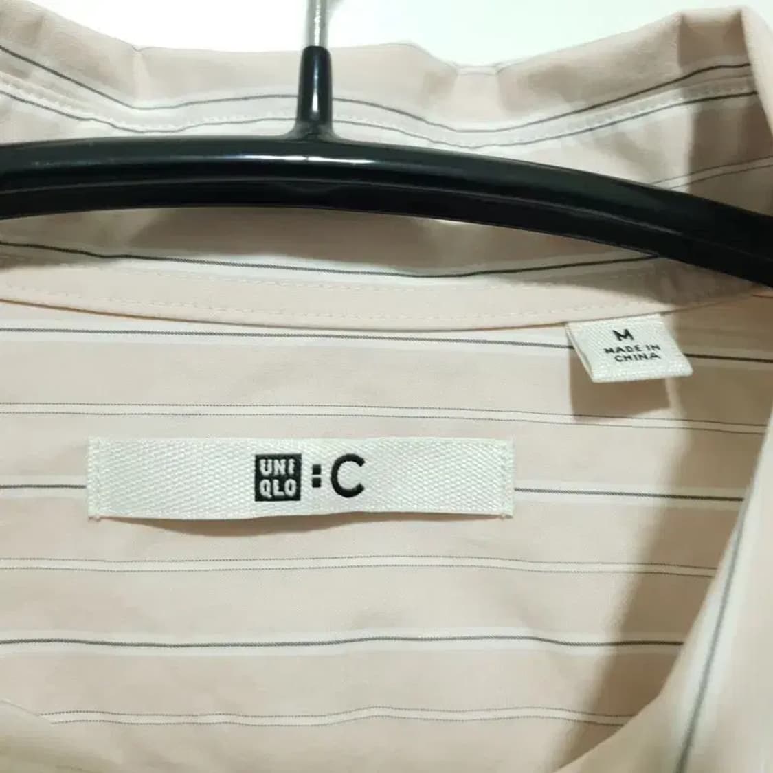 유니클로 C 스트라이프 오버사이즈 셔츠 M_M1567 상품이미지6