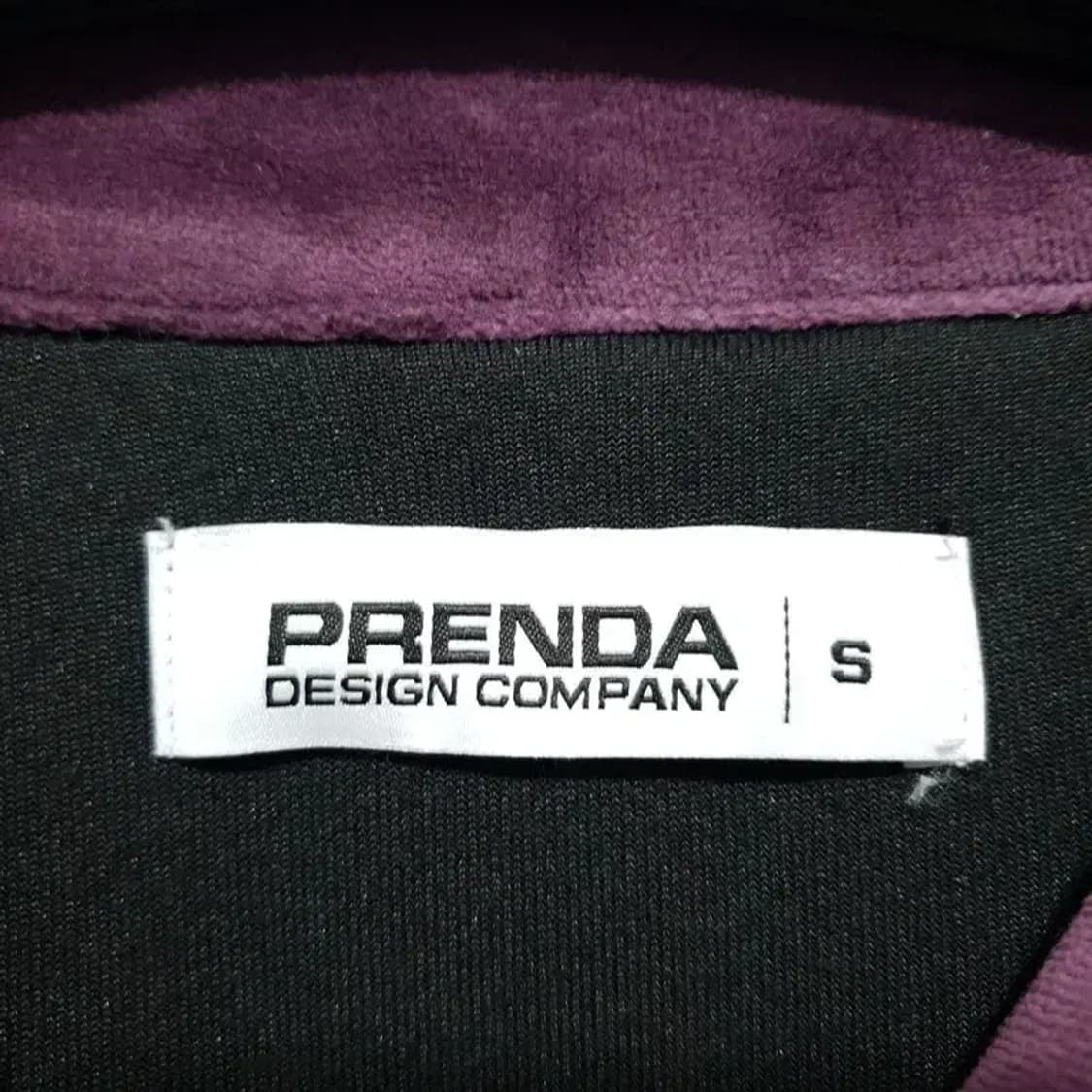 PRENDA 여성 크롭 벨벳 집업 S_M1570 상품이미지5