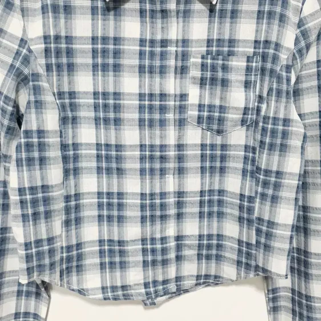 어반드레스 체크 크롭 셔츠 S_M1573 상품이미지3