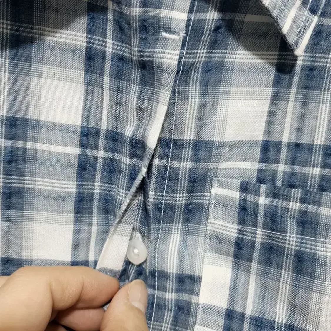 어반드레스 체크 크롭 셔츠 S_M1573 상품이미지4