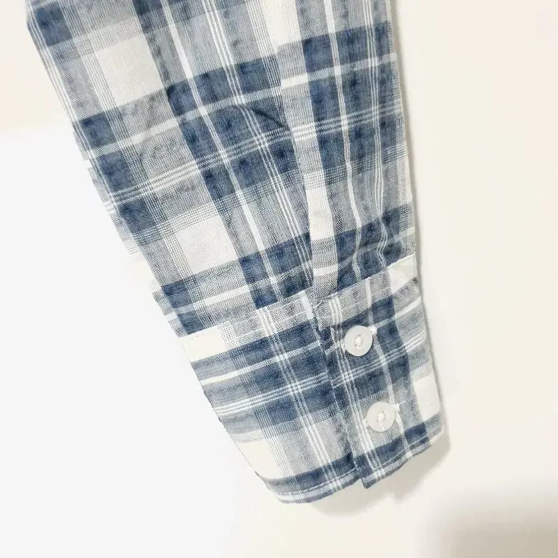 어반드레스 체크 크롭 셔츠 S_M1573 상품이미지7