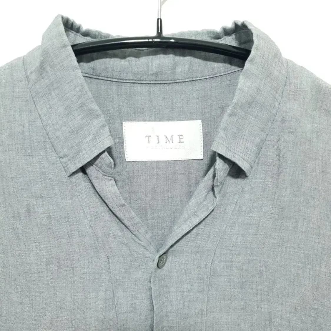 타임 옴므 오픈 카라 린넨 셔츠 95_M1568 상품이미지2