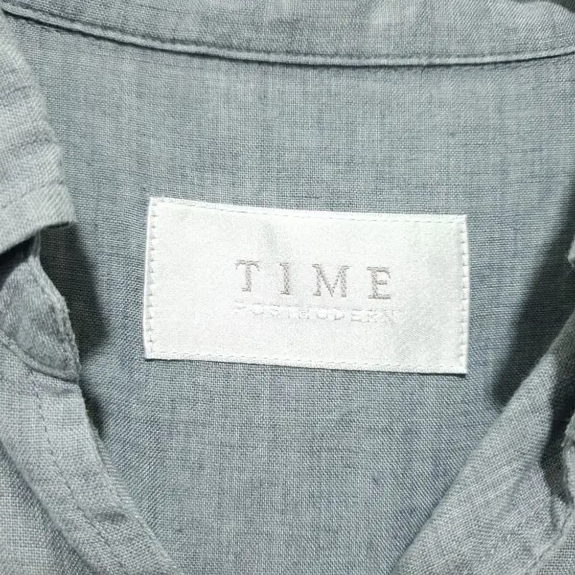 타임 옴므 오픈 카라 린넨 셔츠 95_M1568 상품이미지6