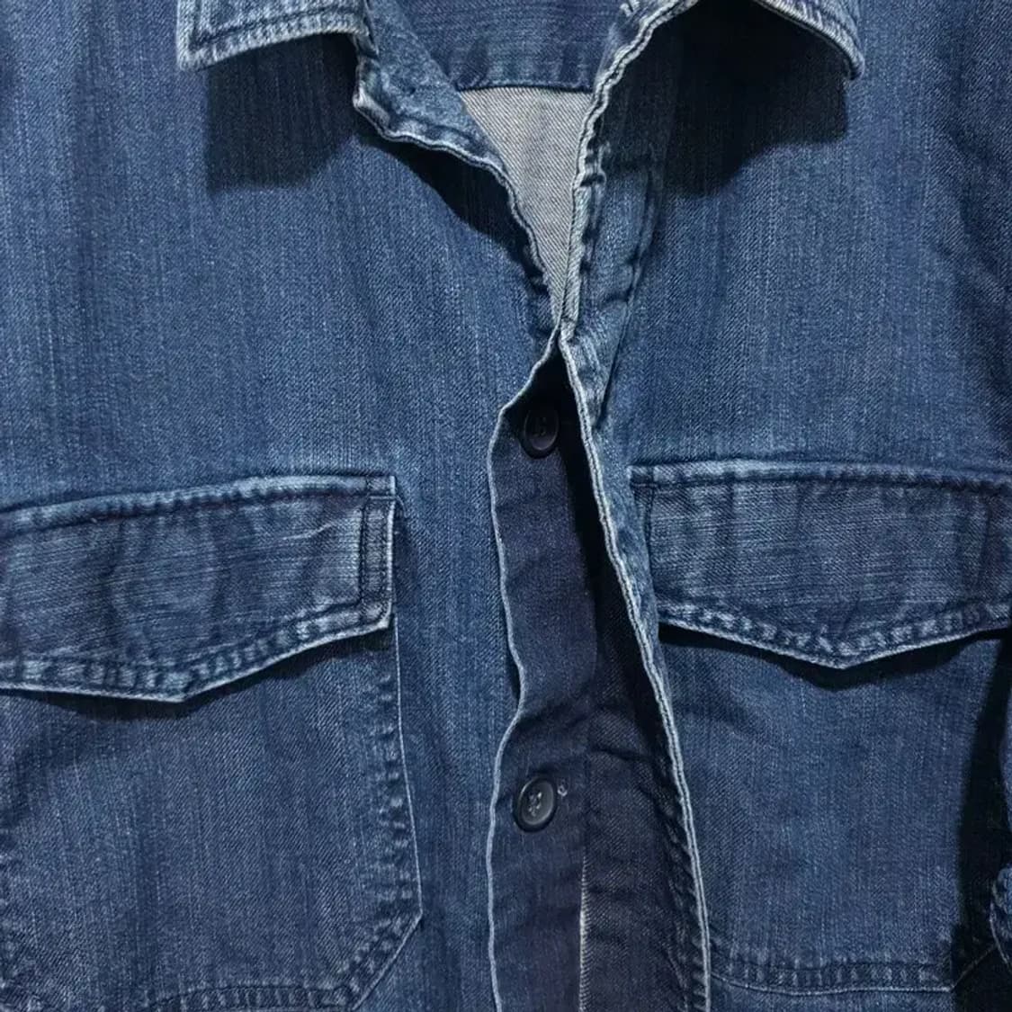 에잇세컨즈 남성 내추럴 워싱 데님 셔츠 자켓 M_M1563 상품이미지7
