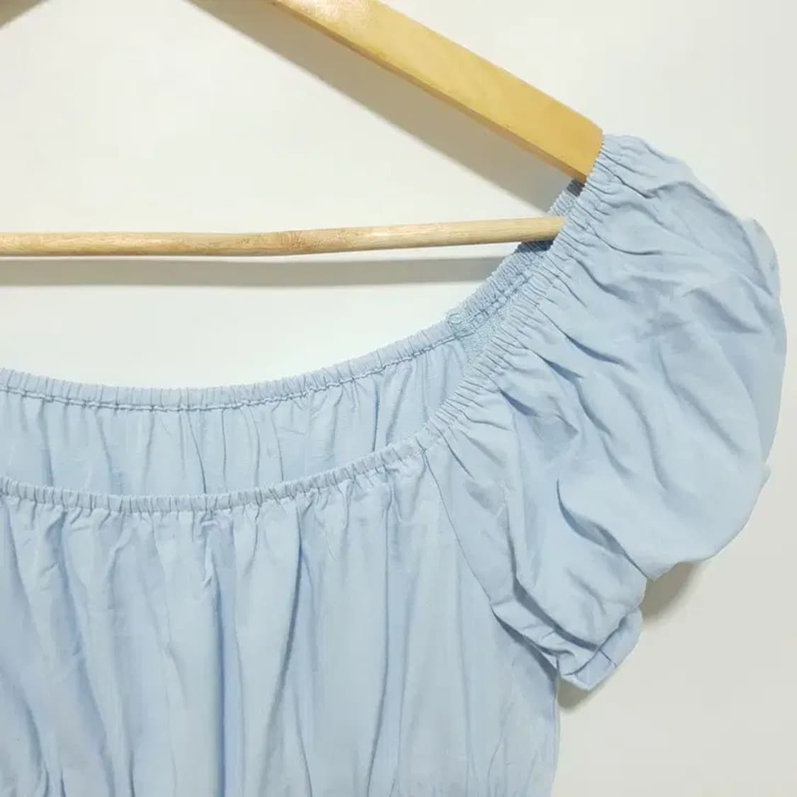 샵사이다 오프숄더 크롭 블라우스 S_S1418 상품이미지2