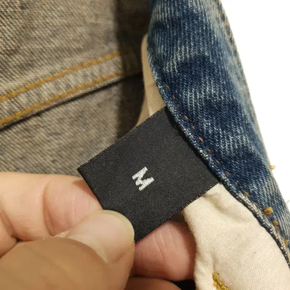 워싱 데님 롱 스커트 M _M1604 상품이미지6