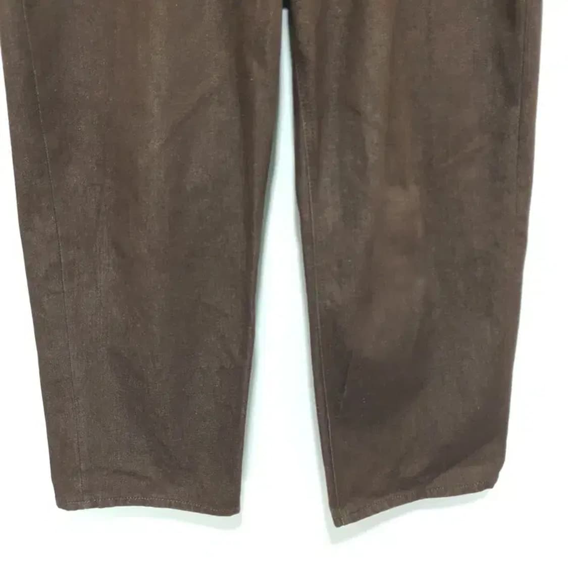 86로드 원턱 와이드 브라운 데님 팬츠 32_M1615 상품이미지3