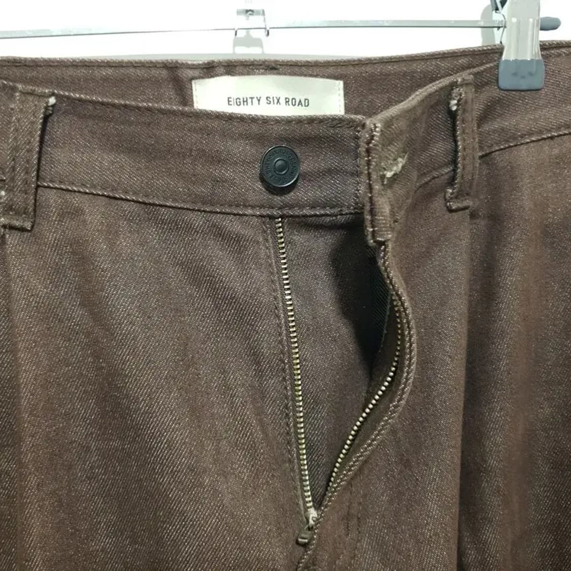 86로드 원턱 와이드 브라운 데님 팬츠 32_M1615 상품이미지6