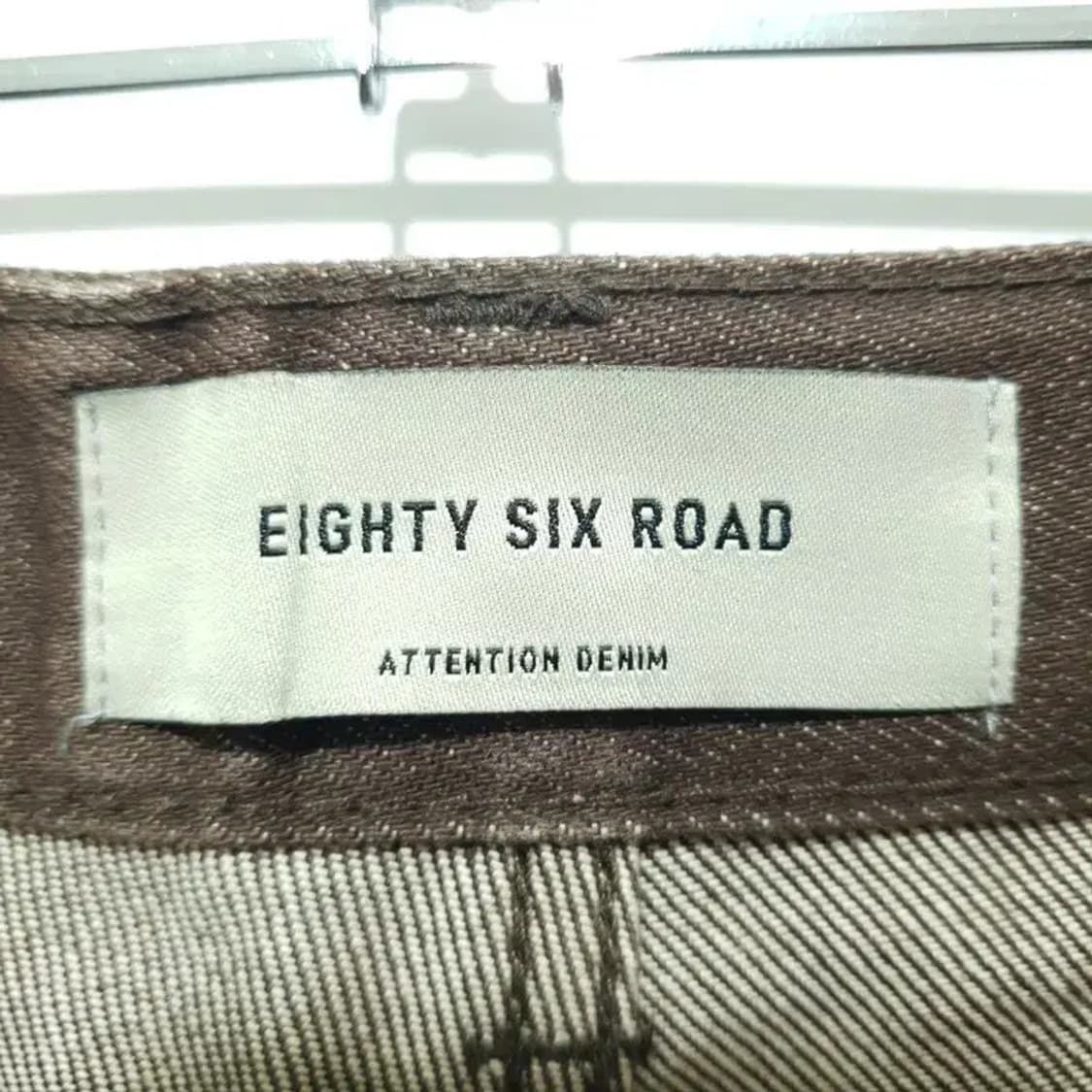 86로드 원턱 와이드 브라운 데님 팬츠 32_M1615 상품이미지7