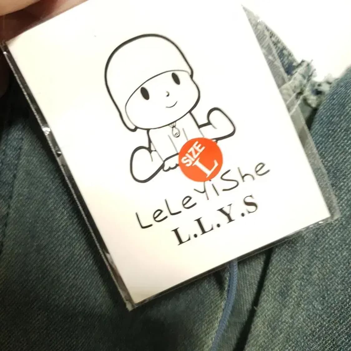 하트넥 데님 롱 원피스 L_S1421 상품이미지7