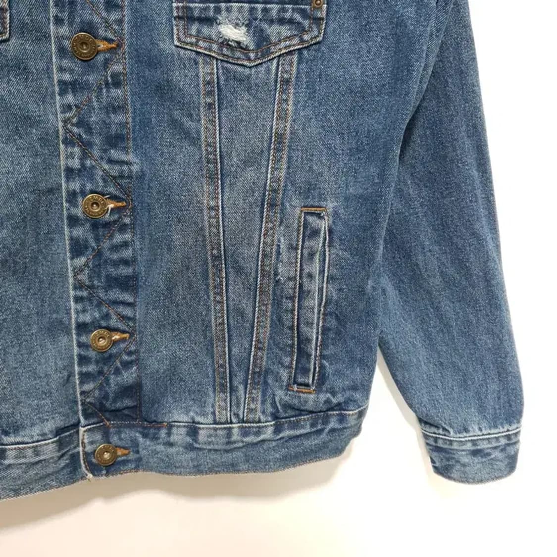 자라 맨 데님 트러커 자켓 M_M1618 상품이미지4