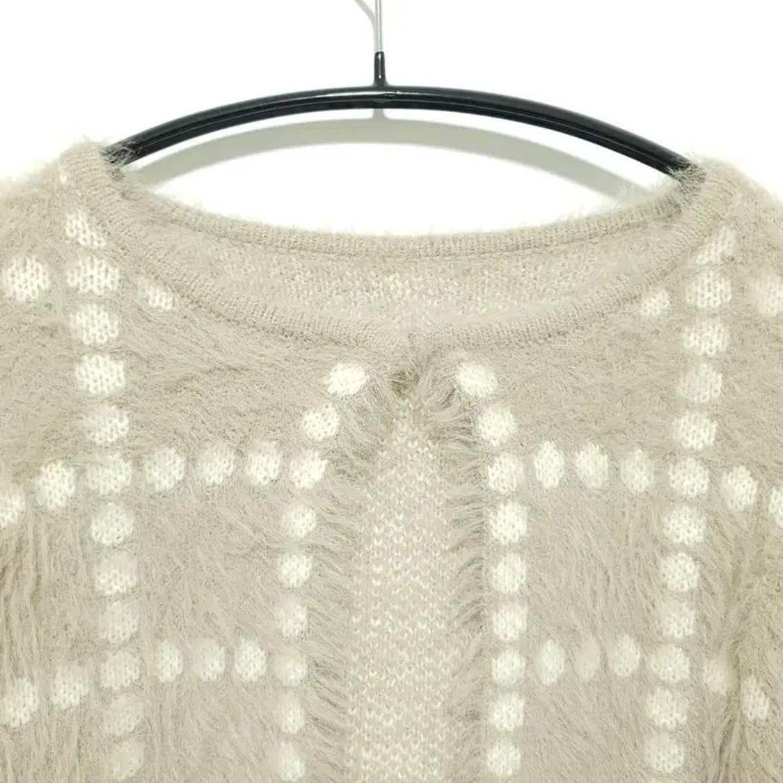 난닝구 도트 앙고라 가디건 F_M1626 상품이미지2