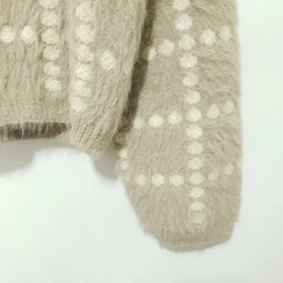 난닝구 도트 앙고라 가디건 F_M1626 상품이미지4