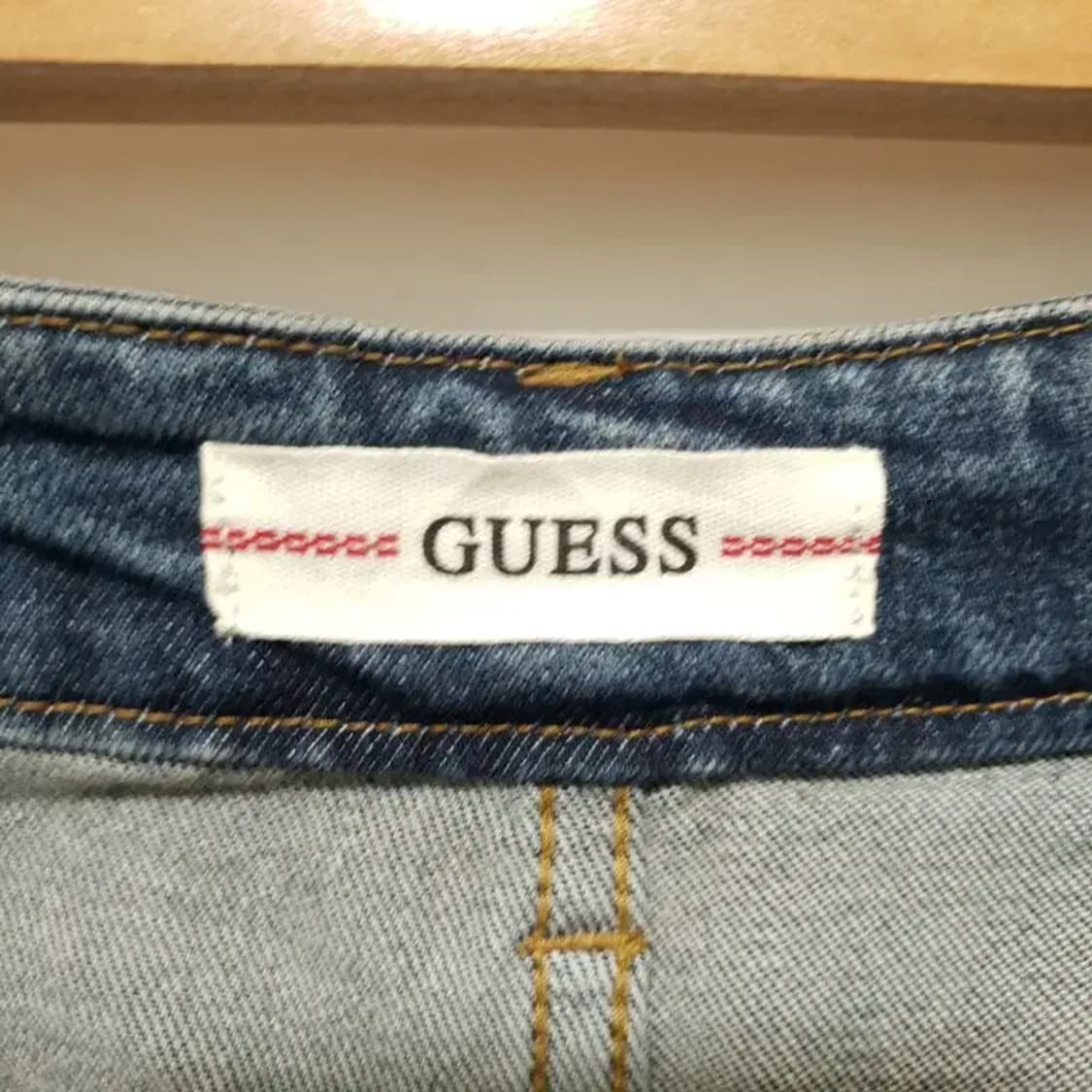 게스 여성 금속장식 D톤 플레어 부츠컷 데님 팬츠 25_M1630 상품이미지7