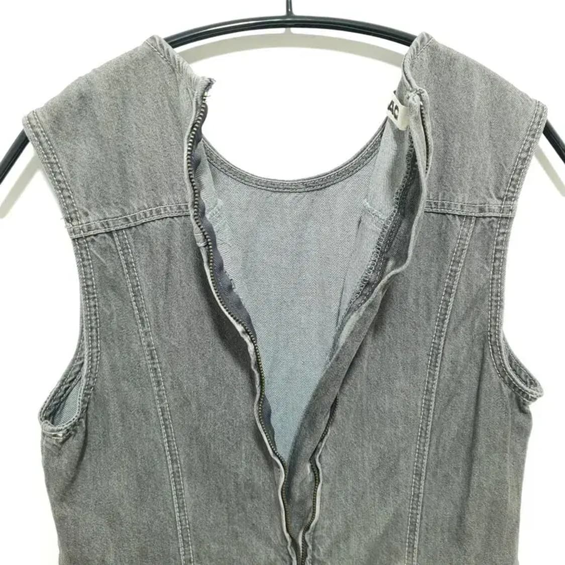 플랙 민소매 데님 원피스 M_S1434 상품이미지7