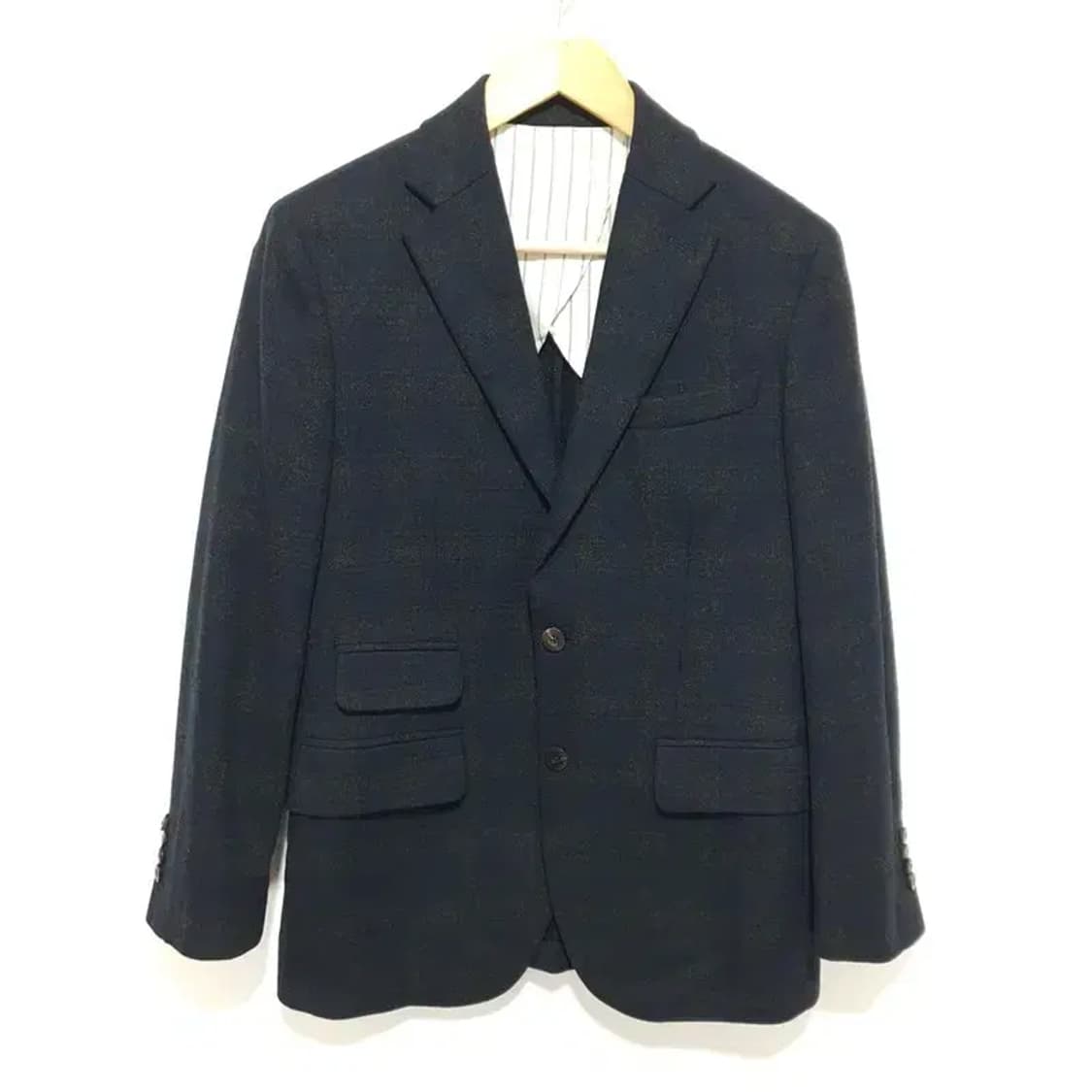 빈폴 울 블렌드 체크 모직 자켓 95_M1619 상품이미지1