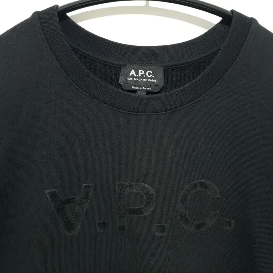 아페쎄 VPC 벨루어 로고  맨투맨 L_M1624 상품이미지2