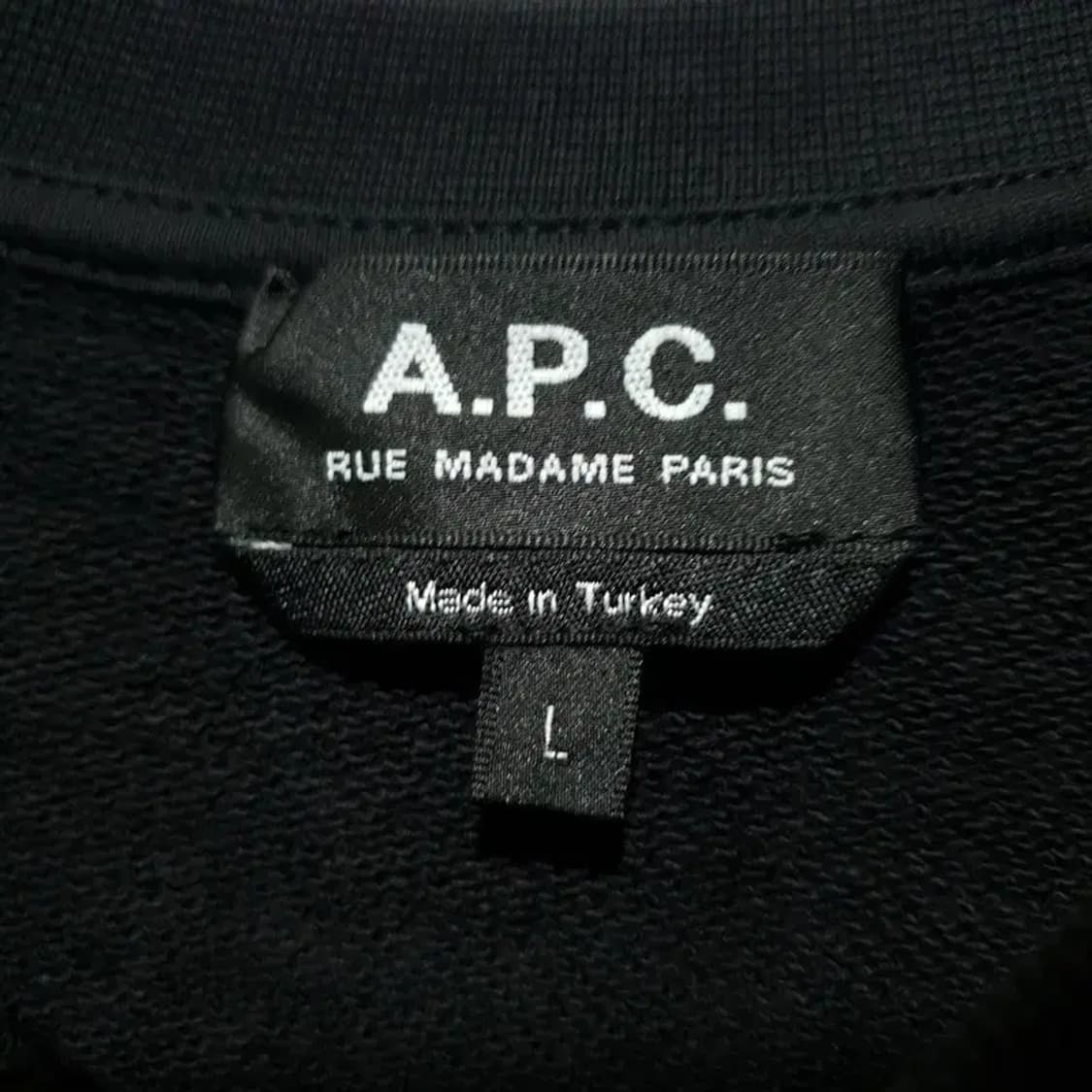 아페쎄 VPC 벨루어 로고  맨투맨 L_M1624 상품이미지5