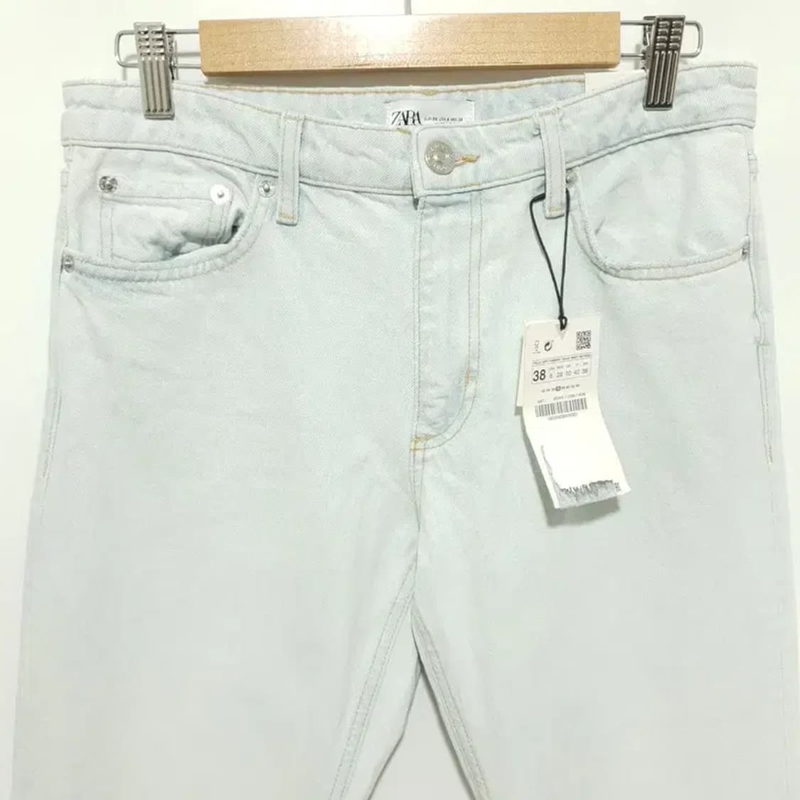 자라 여성 미드라이즈 스플릿 슬림 팬츠 EUR 38_M1638 상품이미지2