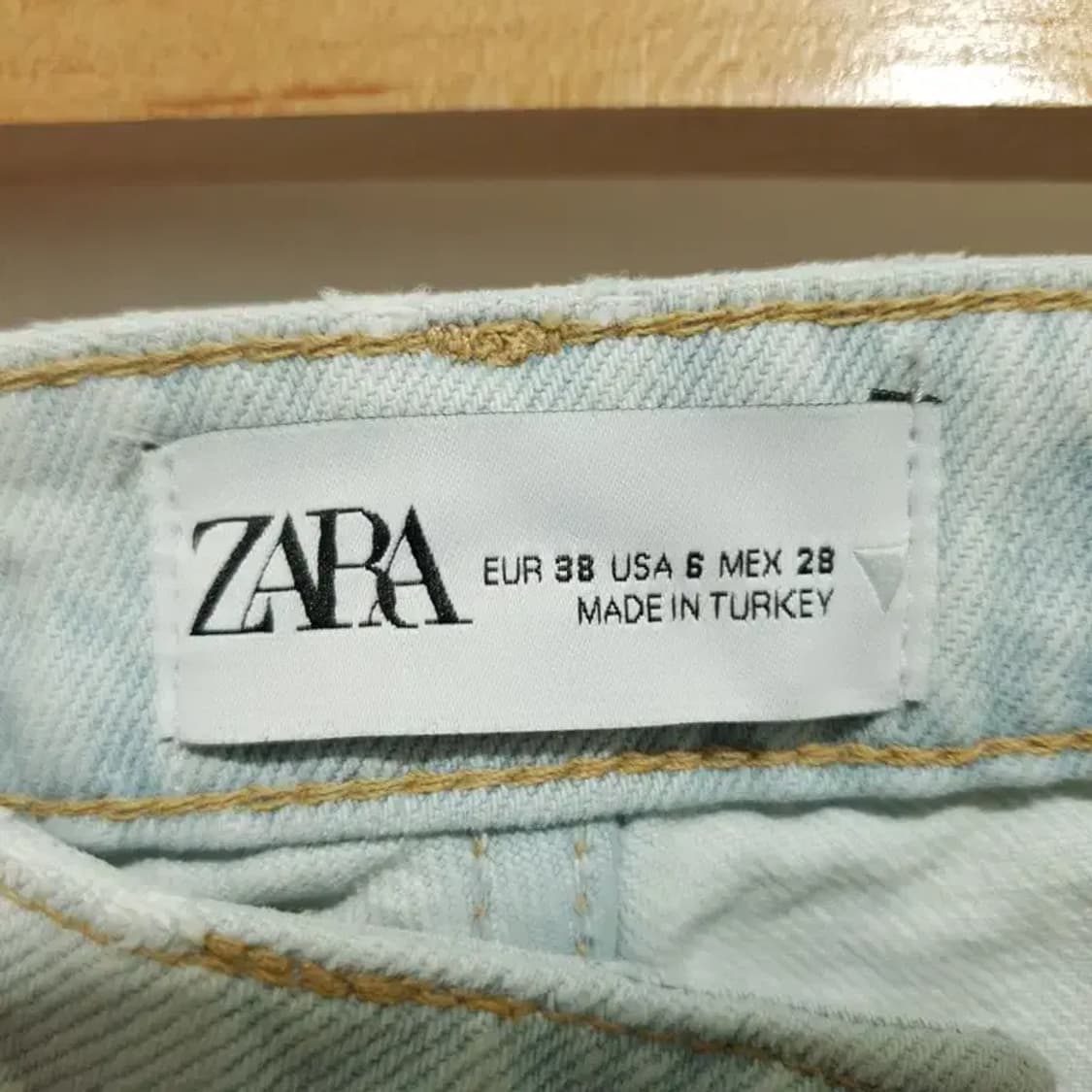 자라 여성 미드라이즈 스플릿 슬림 팬츠 EUR 38_M1638 상품이미지8