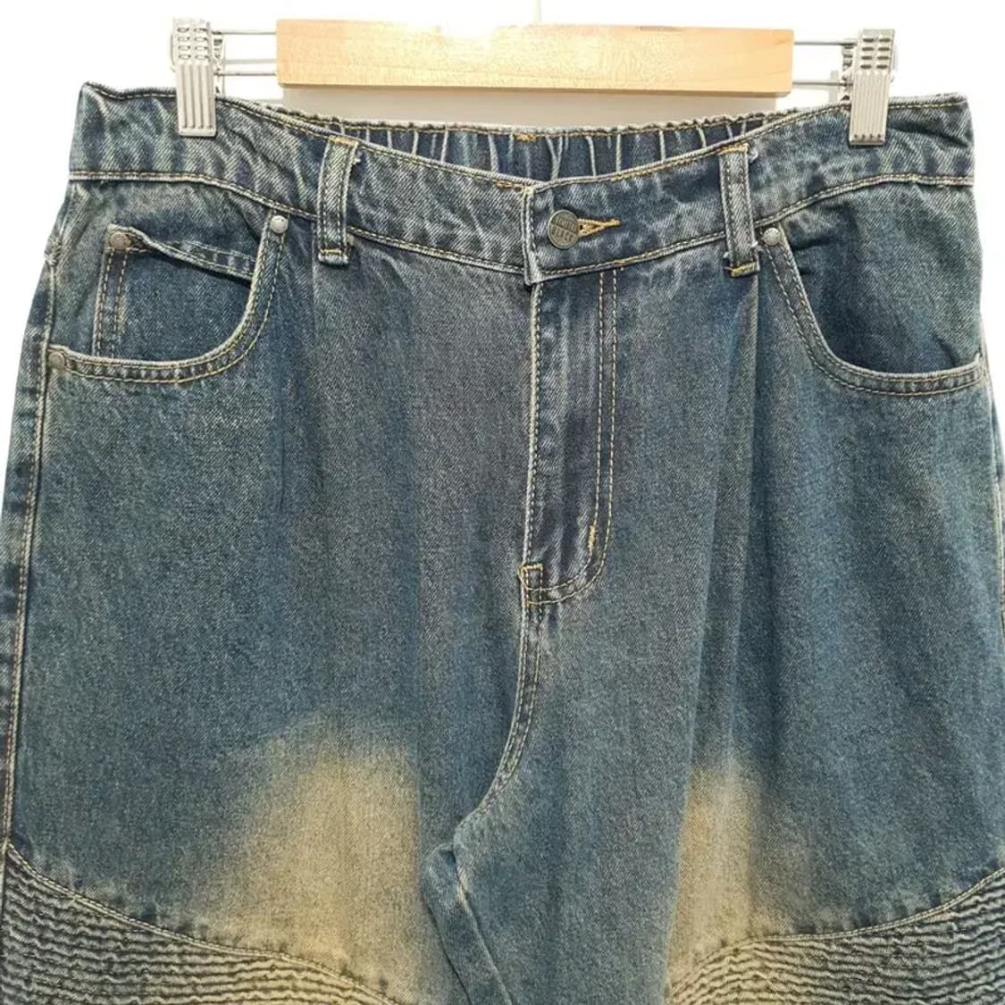 디미트리블랙 와이드 바이커 데님 팬츠 3_M1636 상품이미지2