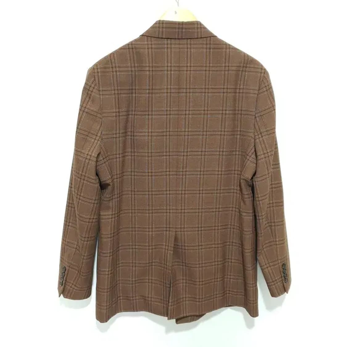 자라 맨 체크 더블 자켓 EUR 48_M1620 상품이미지4