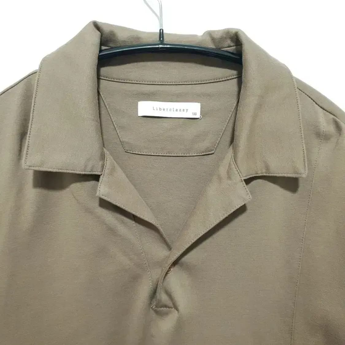 리버클래시 오픈카라 오버핏 반팔 100_S1430 상품이미지2