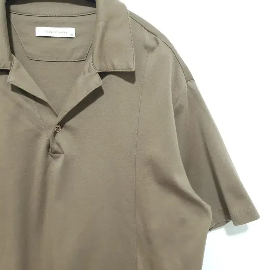 리버클래시 오픈카라 오버핏 반팔 100_S1430 상품이미지3