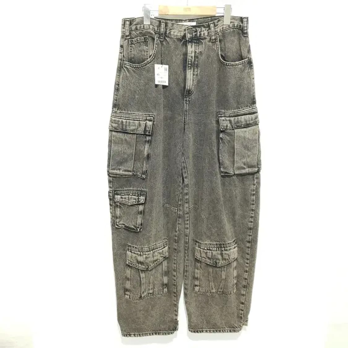 자라 유틸리티 카고 진 블랙 EUR 40_M1645 상품이미지1