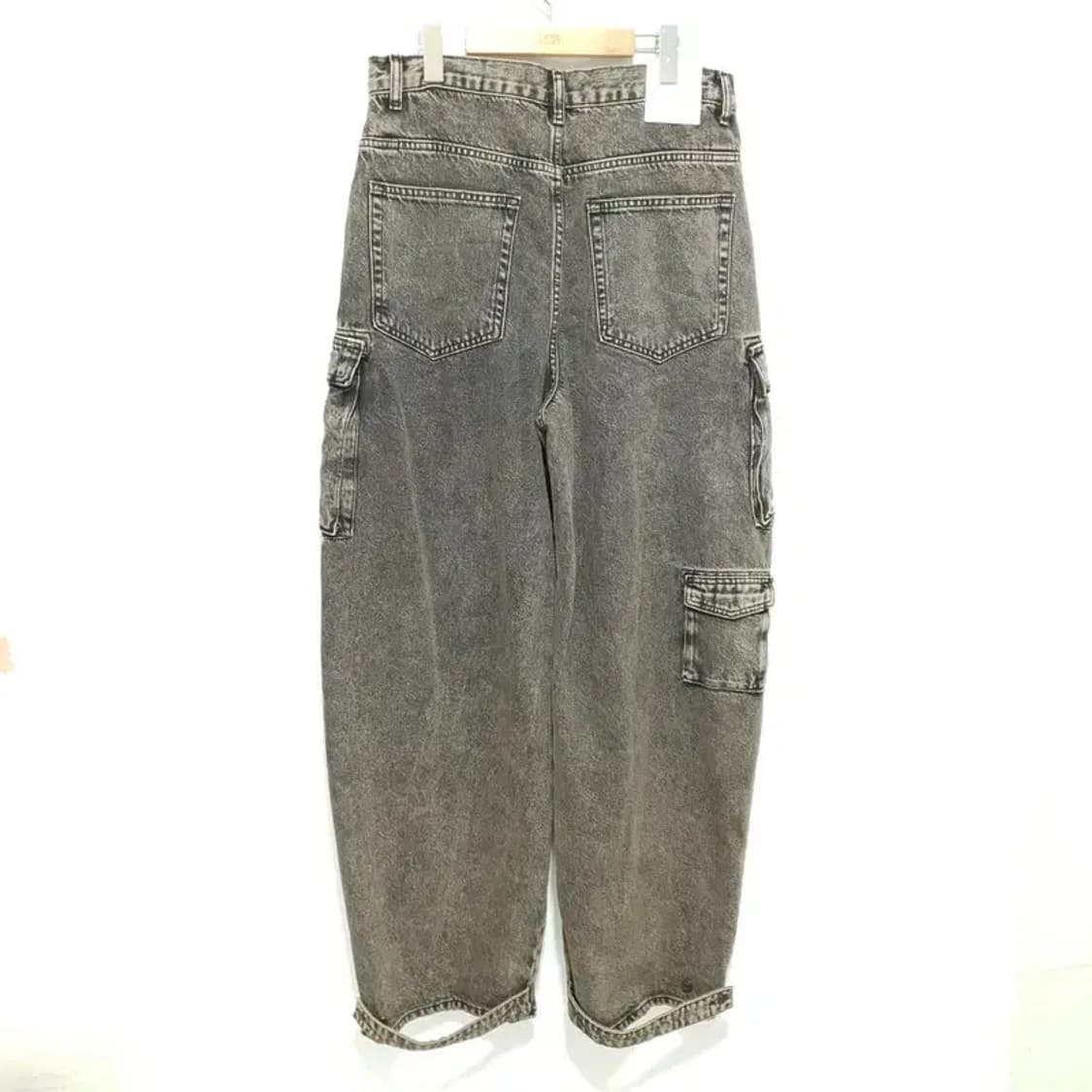 자라 유틸리티 카고 진 블랙 EUR 40_M1645 상품이미지4