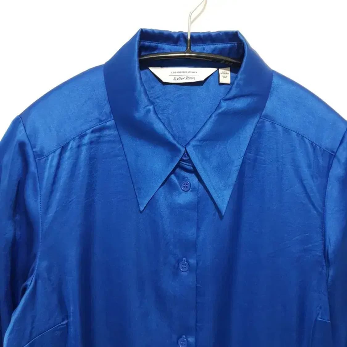 앤아더스토리즈 실크 혼방 새틴 블라우스 EUR 34_M1667 상품이미지2